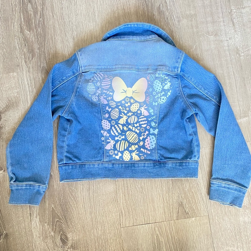 Kids Jean jacket‎  Minnie Easter denim size 7/8